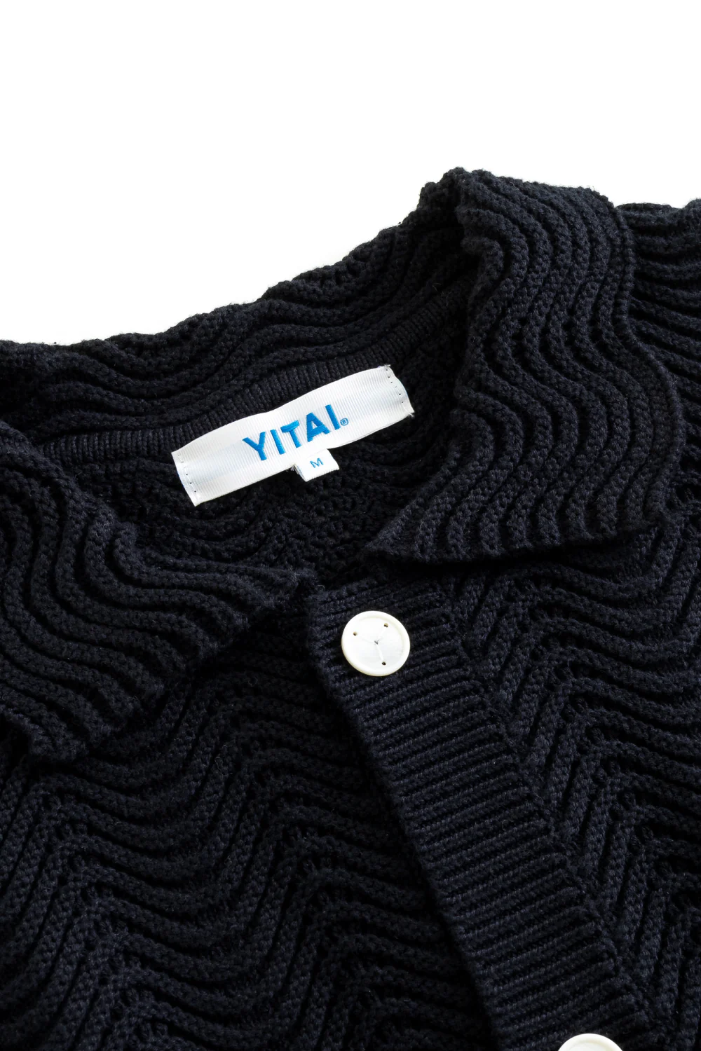 Black Shale Stitch Button Up - Image 3