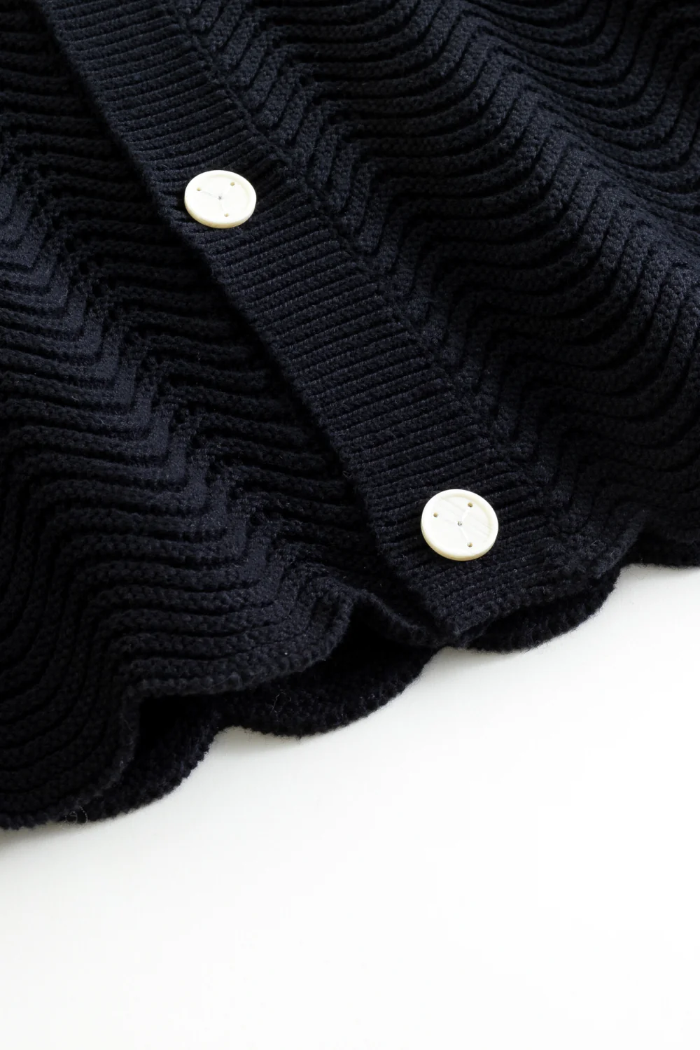 Black Shale Stitch Button Up - Image 6