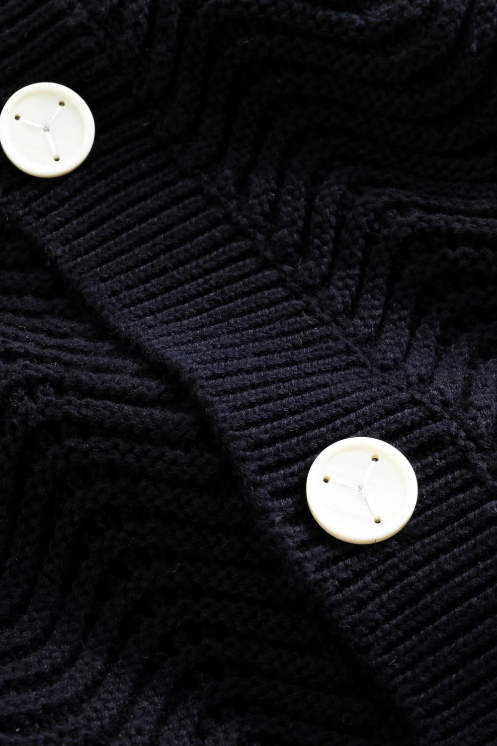 Black Shale Stitch Button Up - Image 7