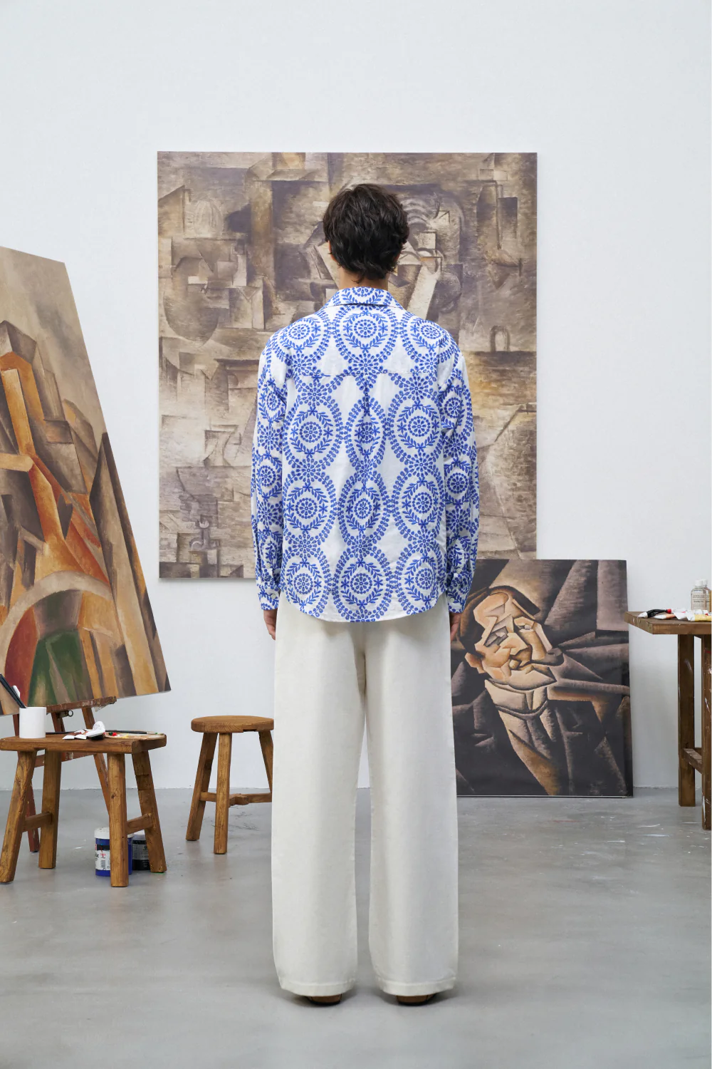 Fine China Embroidery Button Up - Image 4