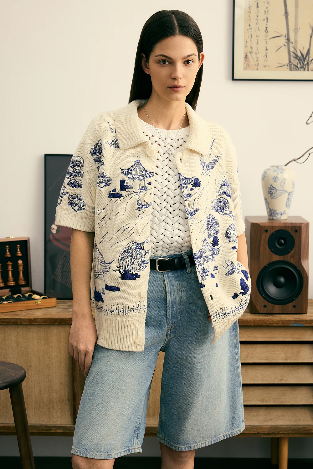 Fine China Embroidery Shirt - Image 3