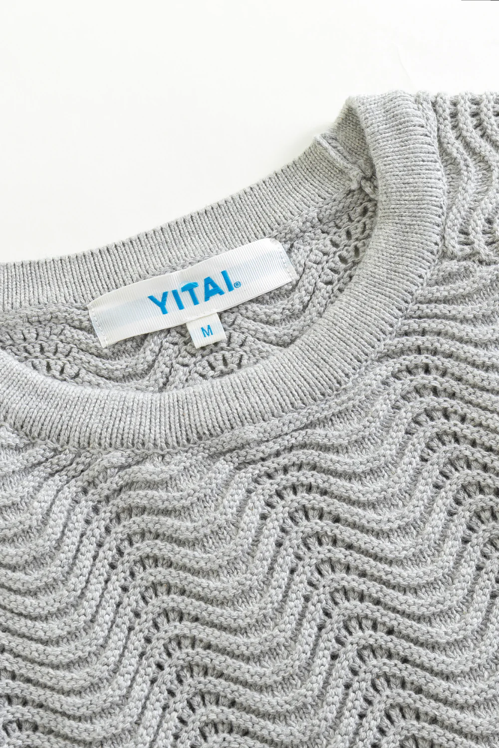 Grey Shale Stitch T-Shirt - Image 3