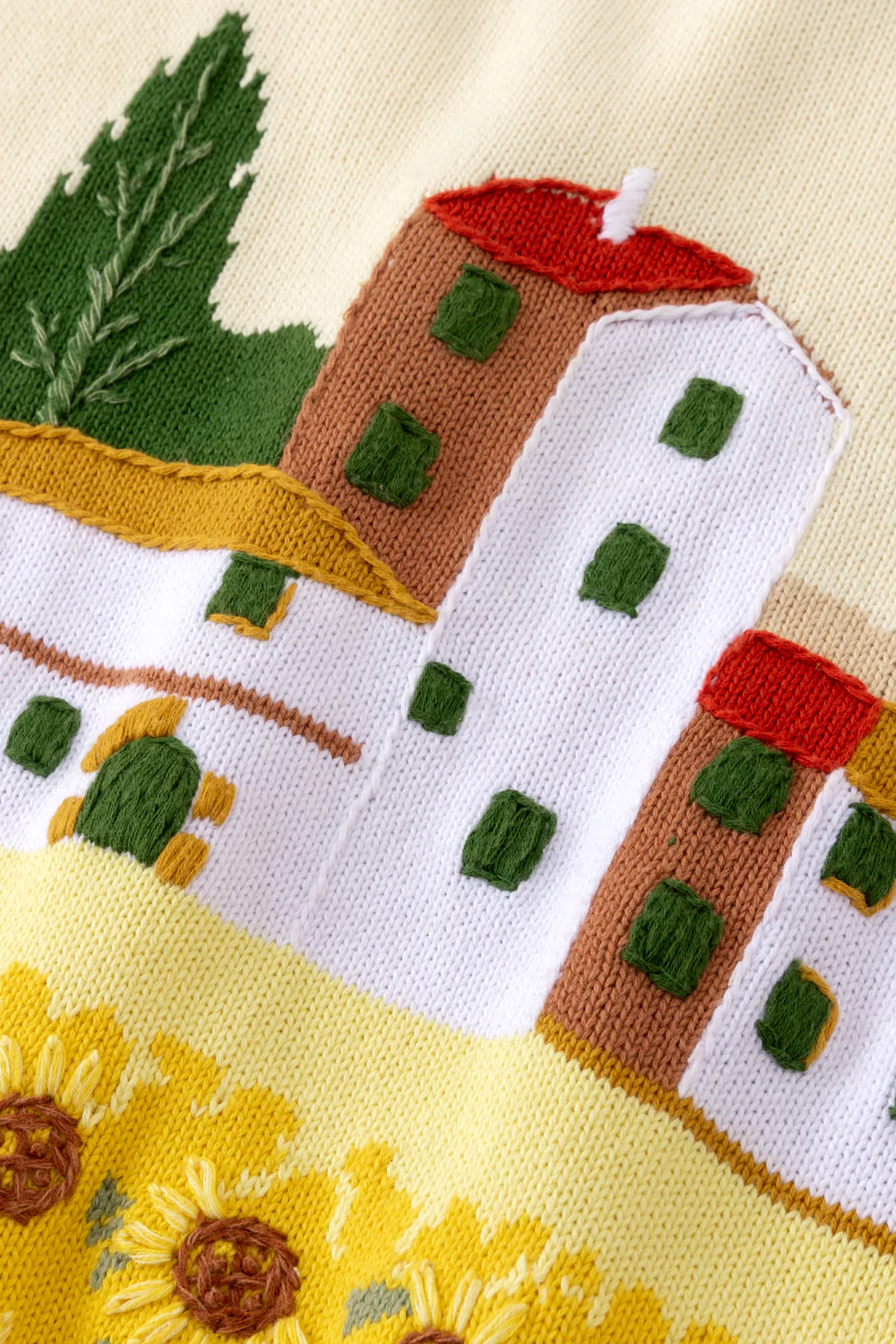 Intarsia Sunflower Cardigan - Image 11