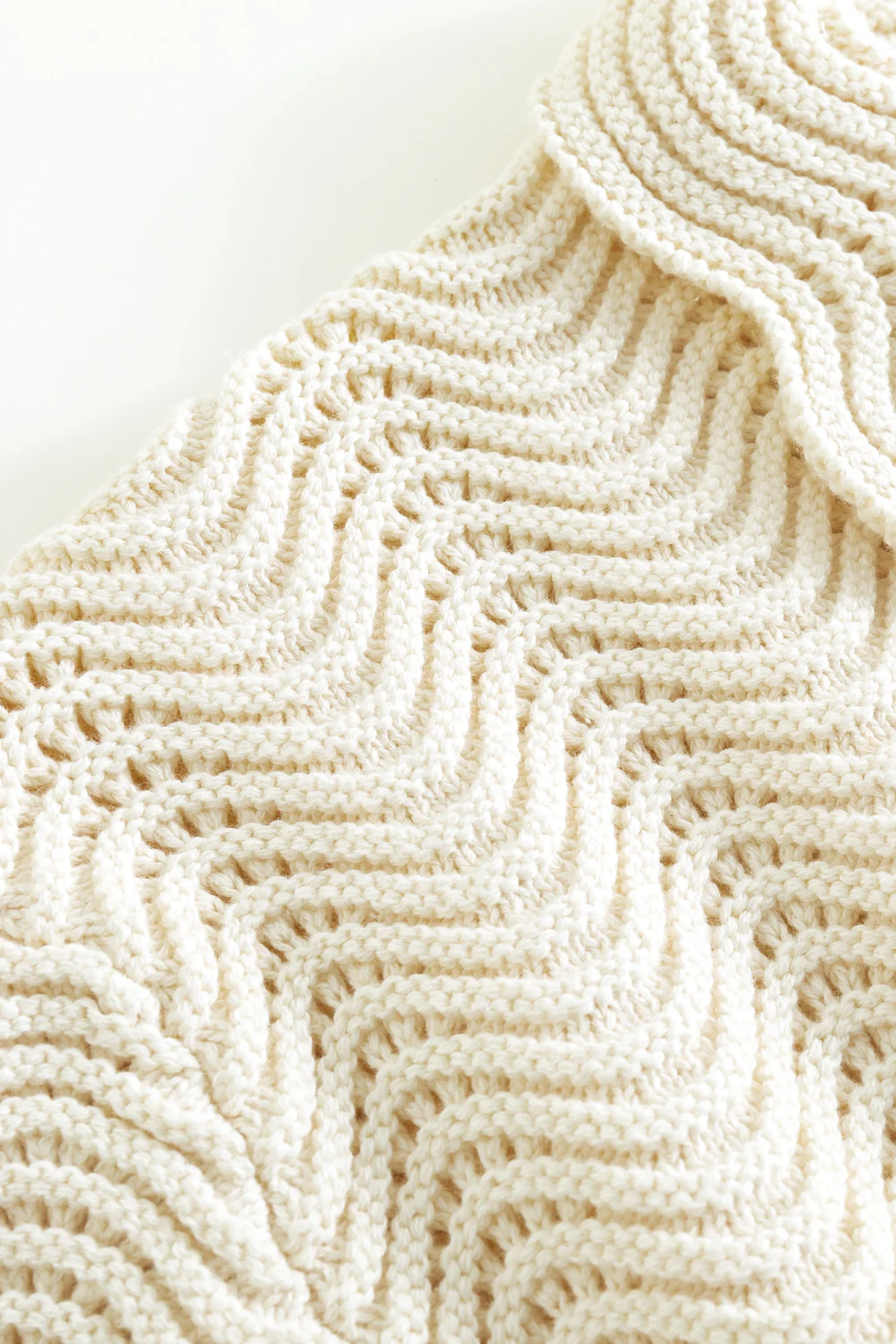 Ivory Shale Stitch Button-Up - Image 4