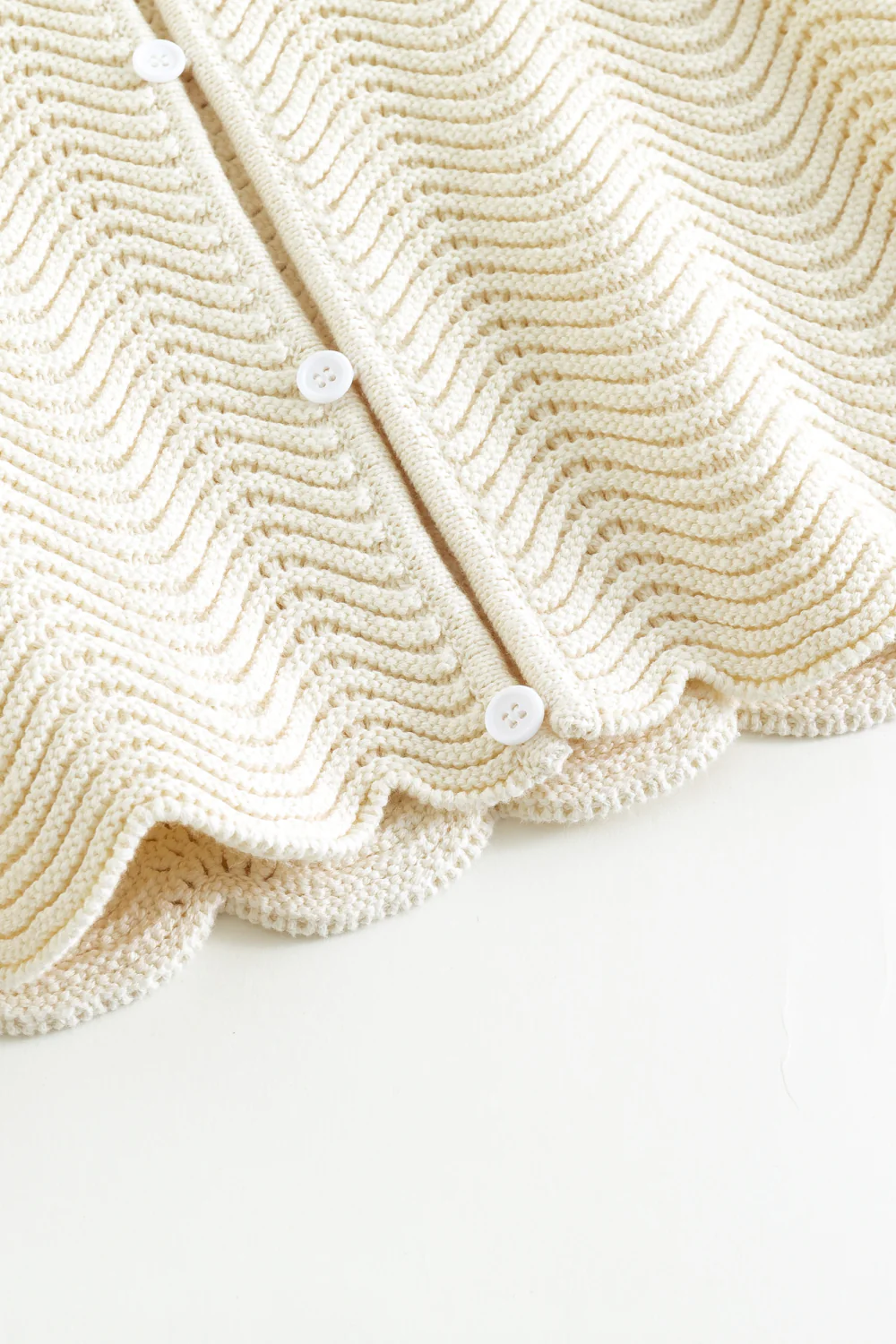 Ivory Shale Stitch Button-Up - Image 6