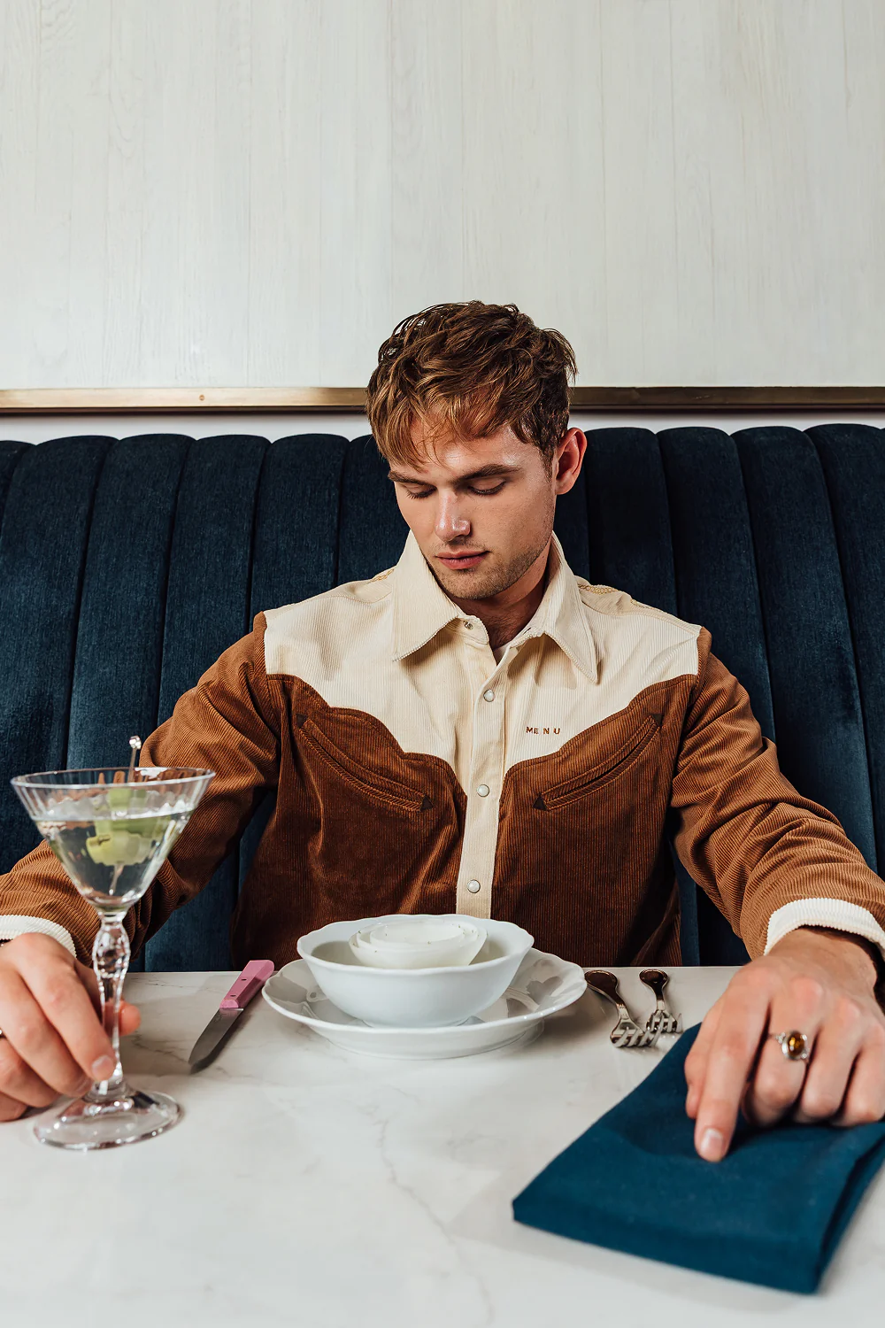 ME N U X Camphor Corduroy Western Shirt - Image 12