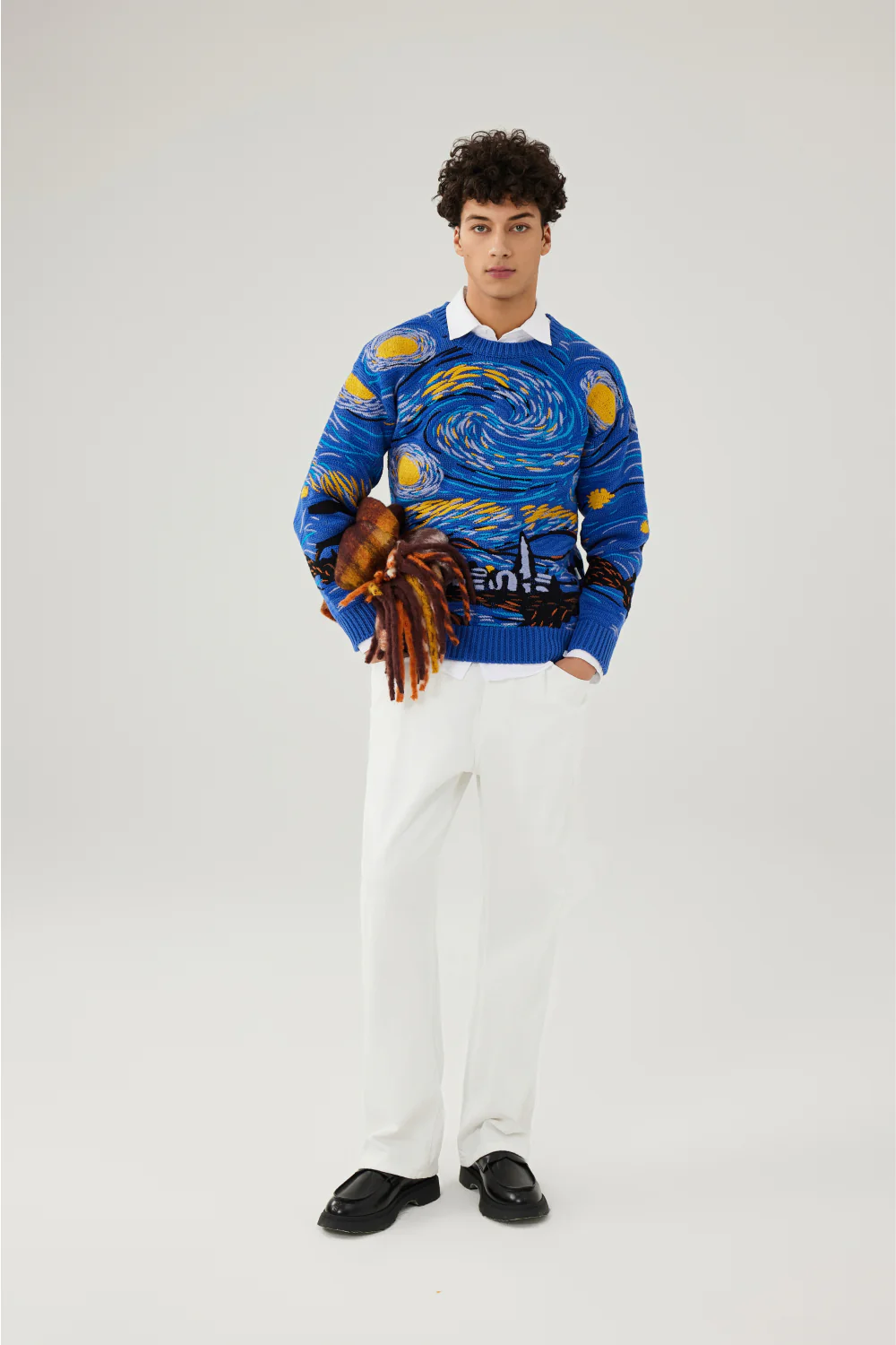 Starry Night Embroidery Sweater - Image 6